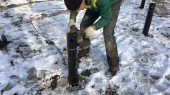 винтовые сваи - монтаж фундамента